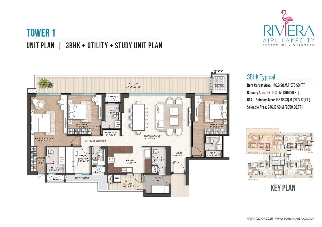 3 BHK BHK - 2650 Sq. Ft.