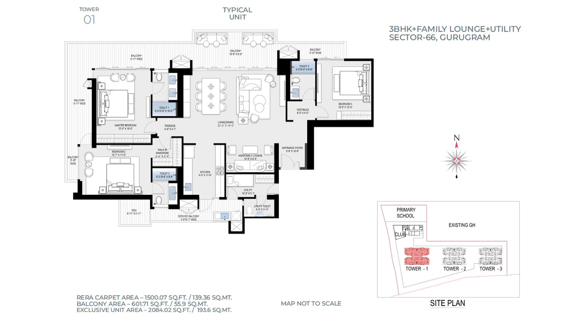 3 BHK BHK - 2921 Sq. Ft.