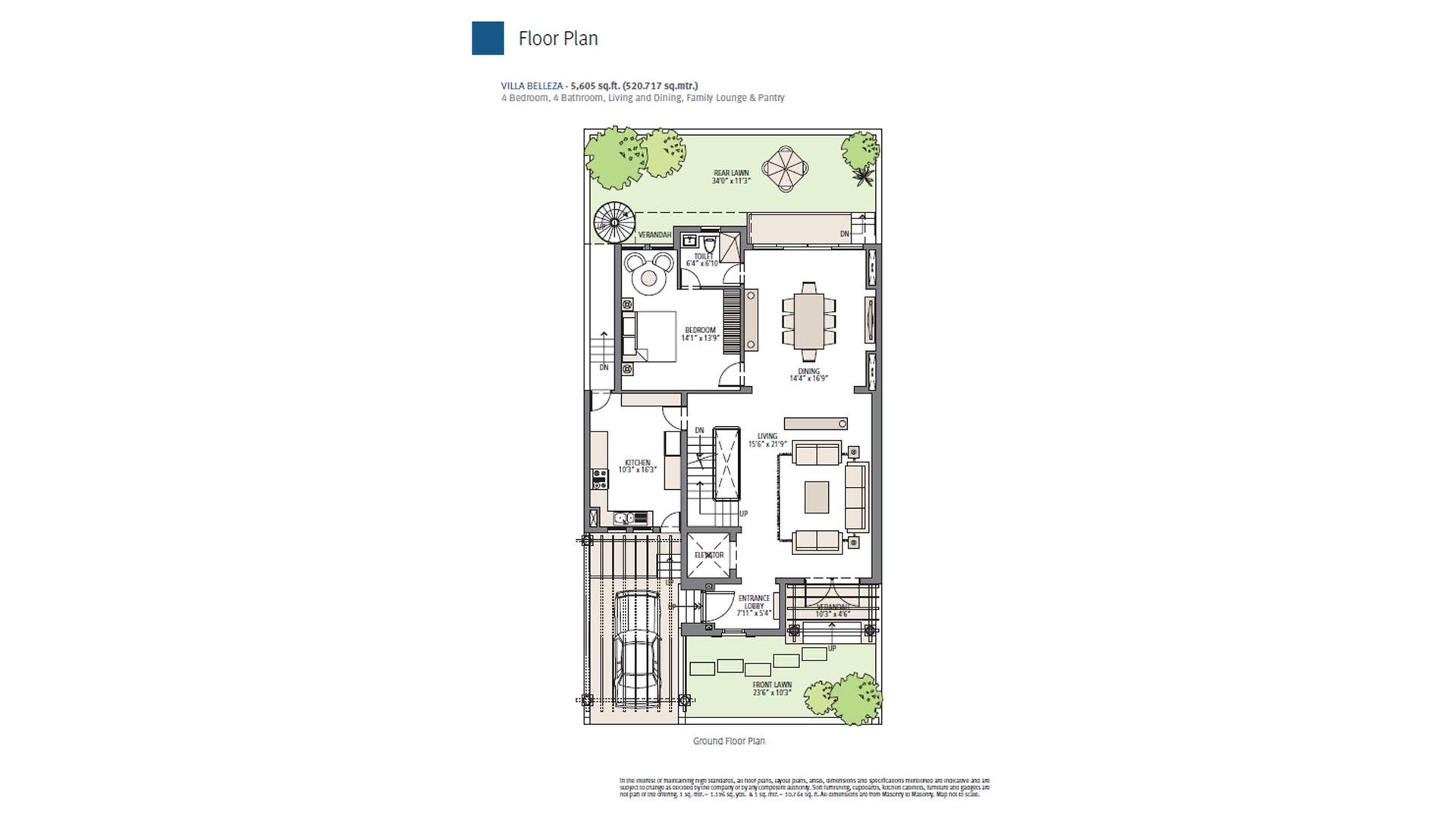 4 BHK BHK - 5605 Sq. Ft.
