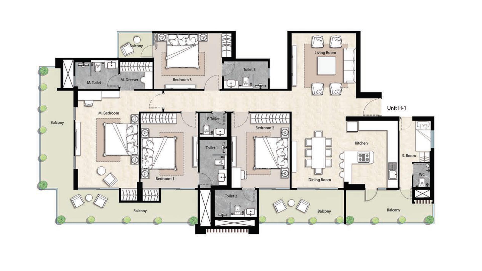 4 BHK - 3120 Sq. Ft.