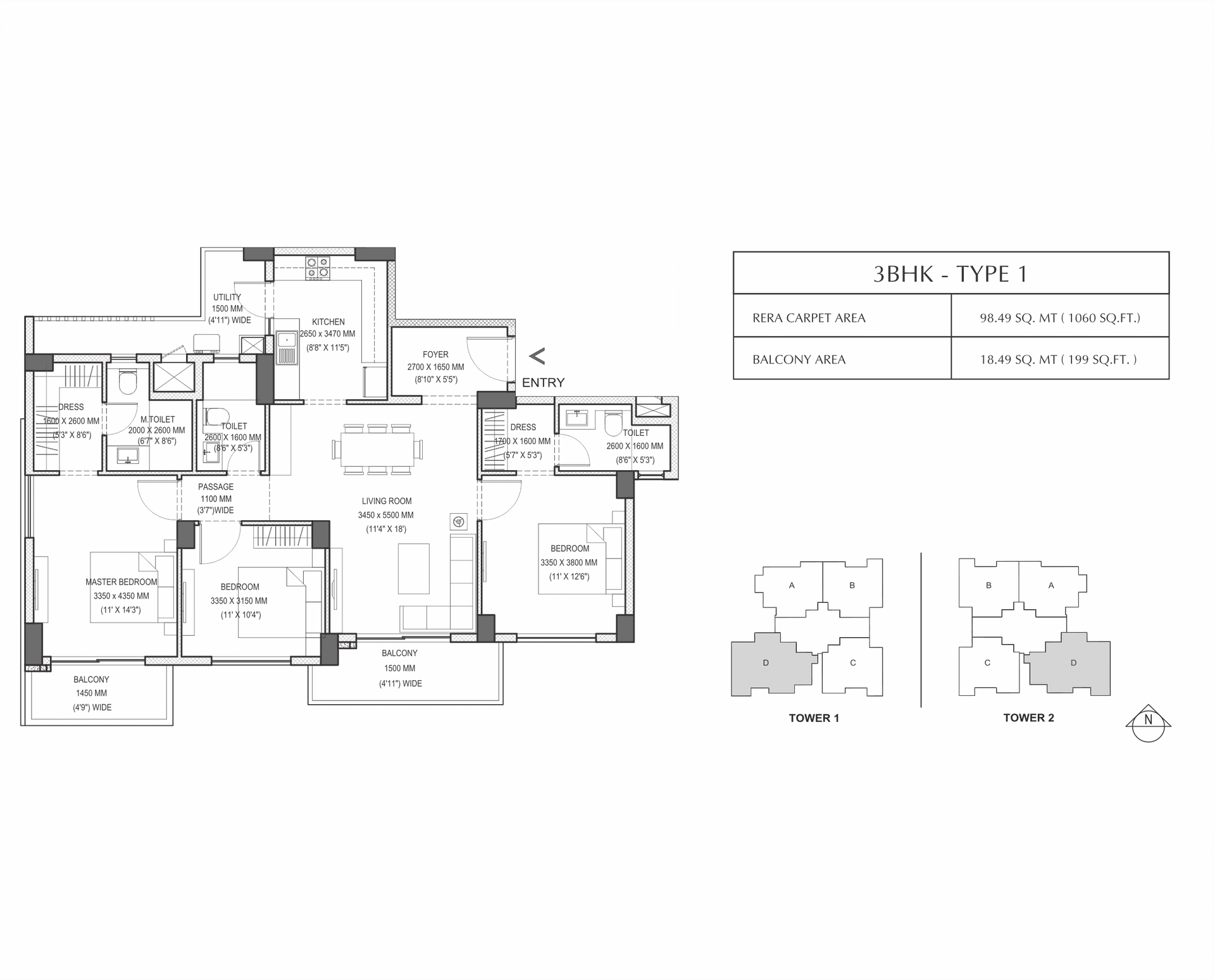 4 BHK - 3897 Sq. Ft.