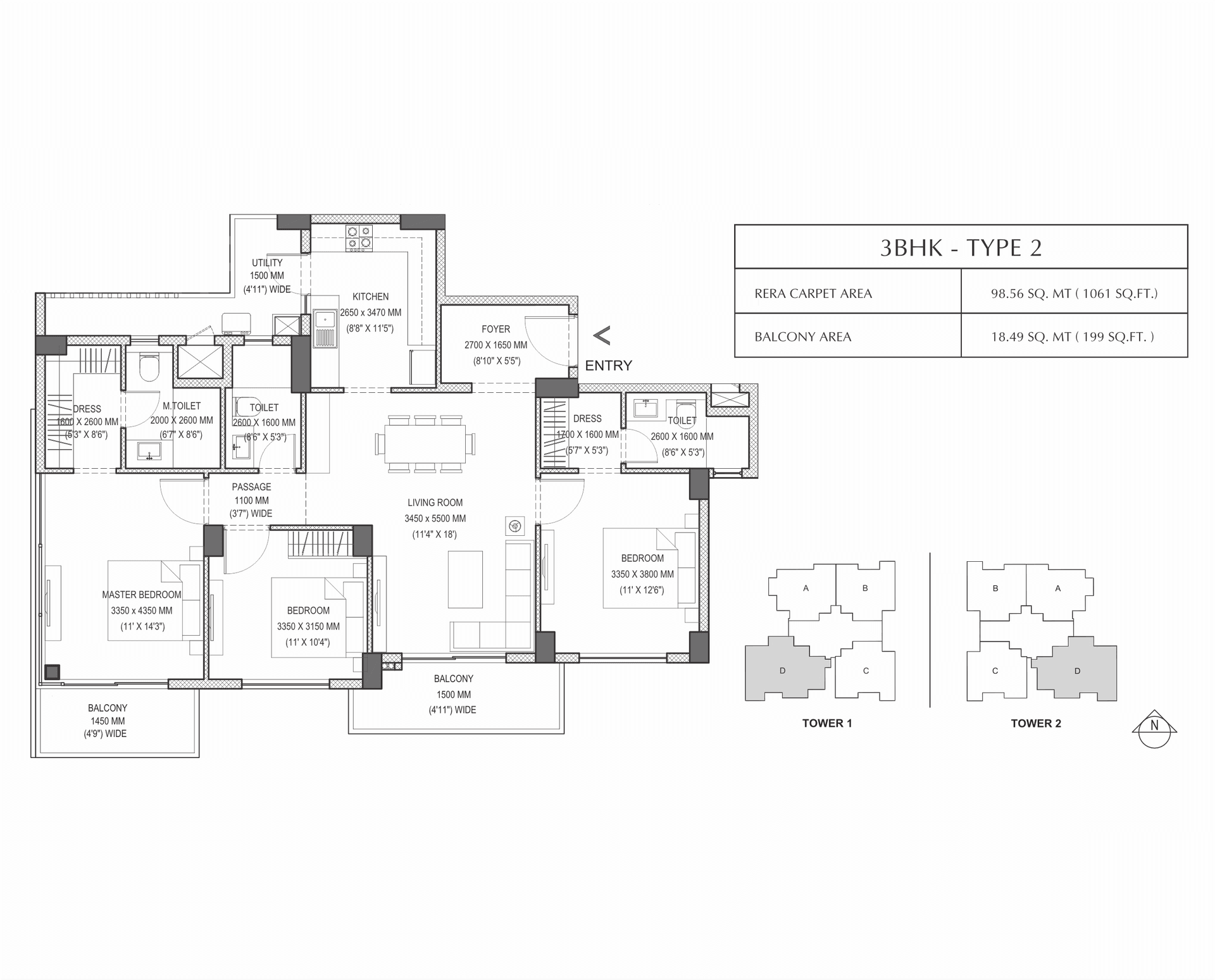 4 BHK - 3929 Sq. Ft.