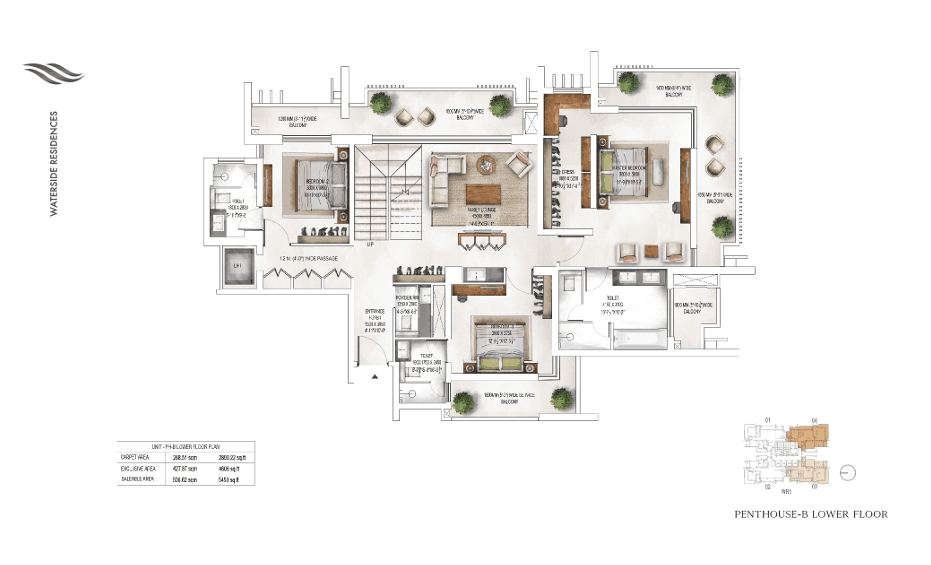 3 BHK BHK - 2700 Sq. Ft.