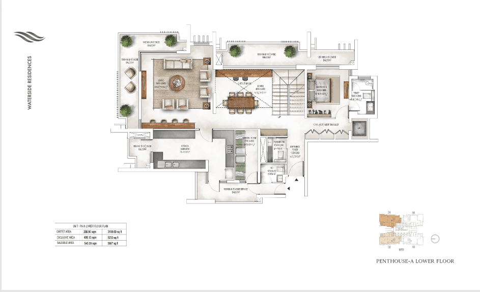 4 BHK BHK - 5867 Sq. Ft.