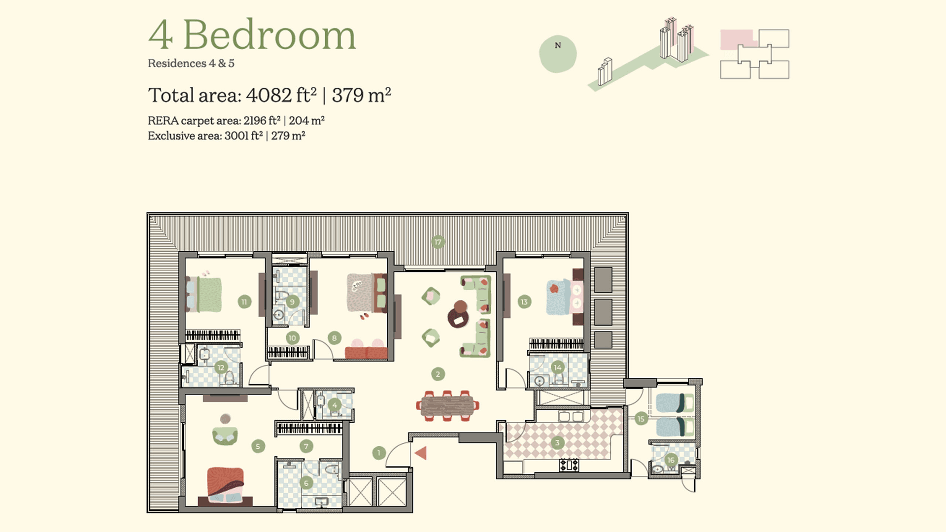 4 BHK BHK - 4082 Sq. Ft.