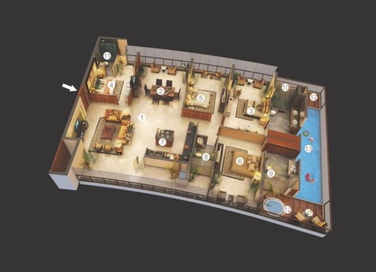 4 BHK - 3901 Sq. Ft.