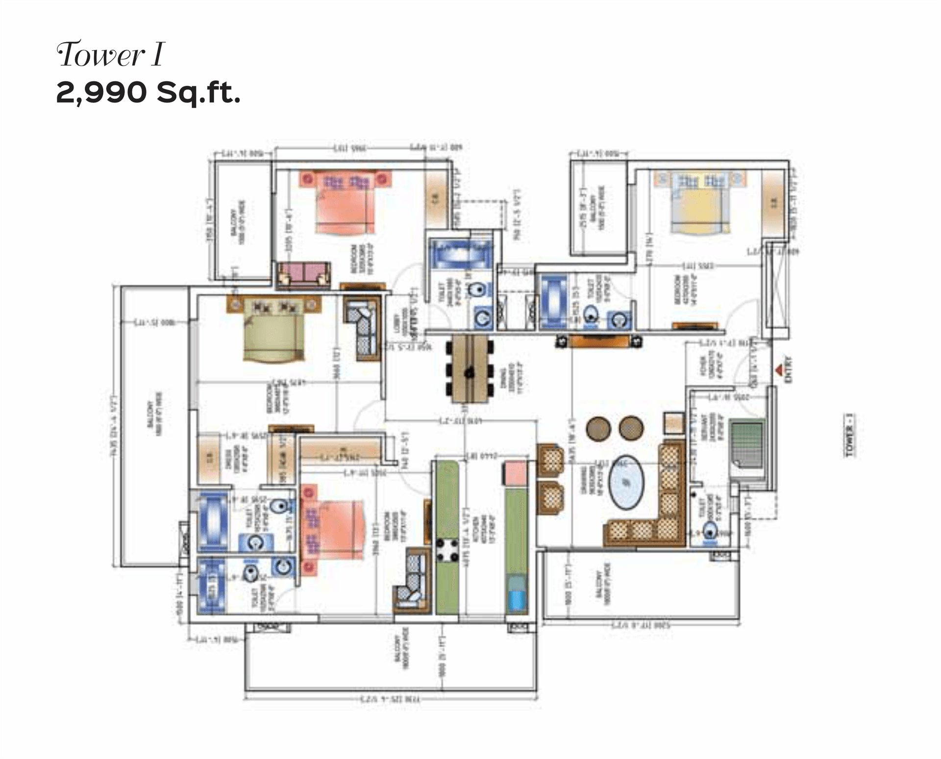 4 BHK - 2675 Sq. Ft.