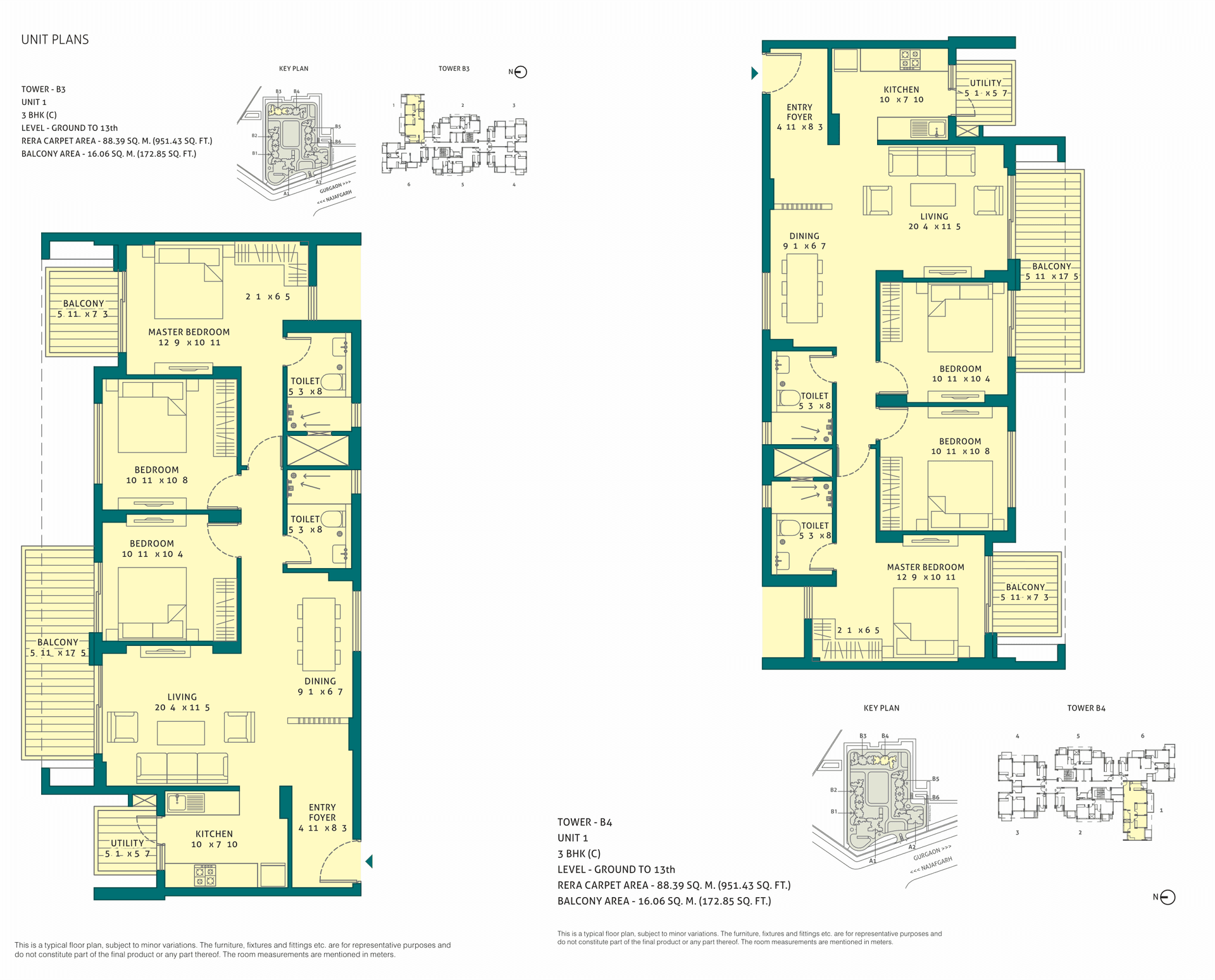 2 BHK BHK - 1330 Sq. Ft.