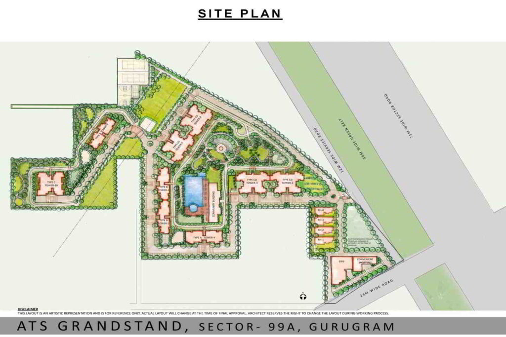 ATS Grandstand Gurgaon - Site Plan